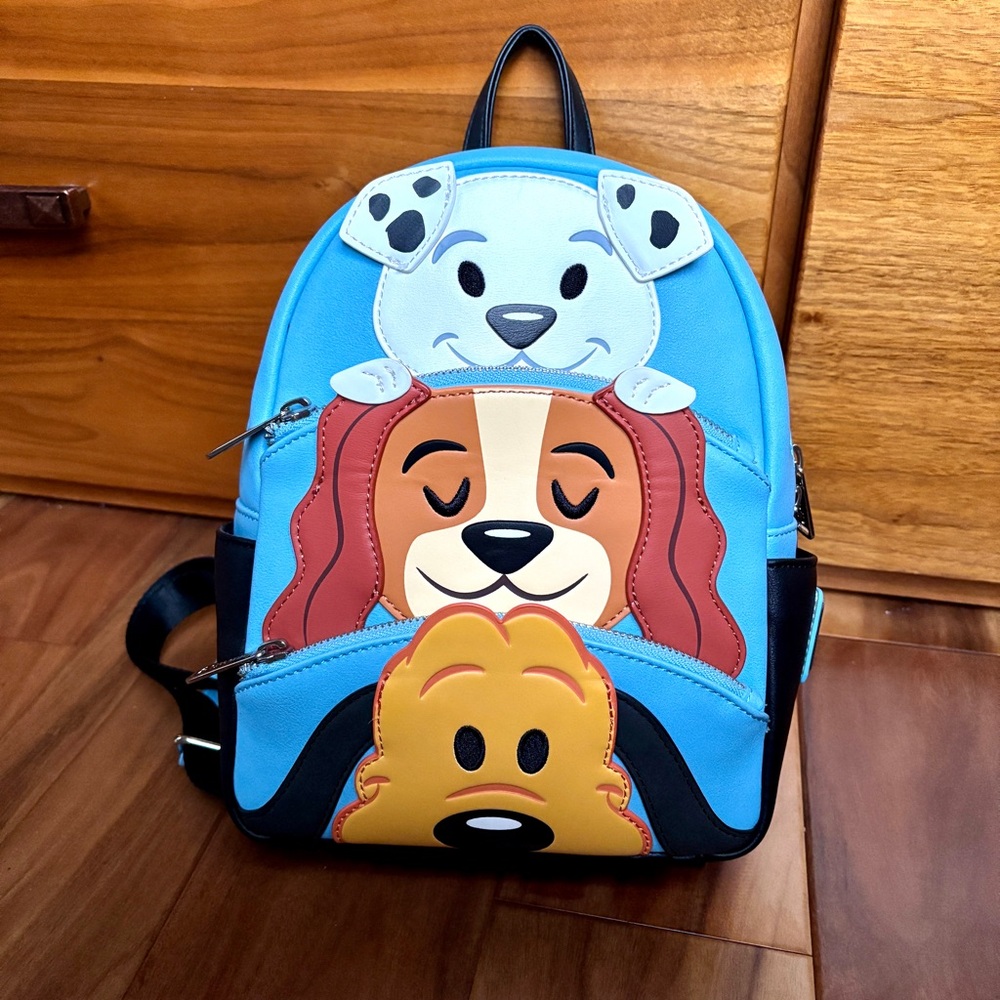 NWOT Disney Parks Exclusive 2018 Retired Disney Dogs Loungefly Backpack